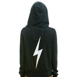 Aviator Nation bolt hoodie - charcoal